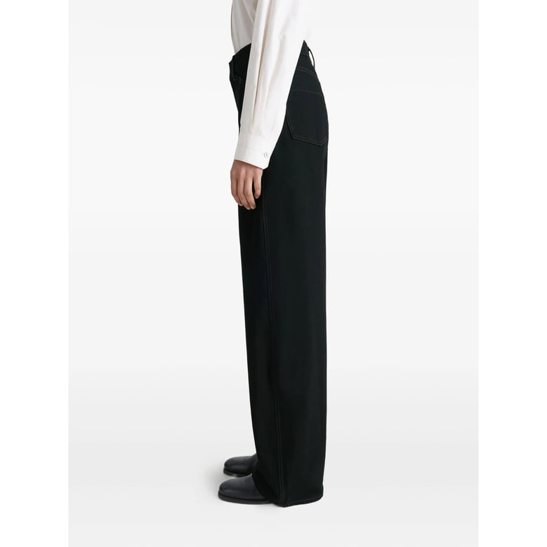 wide-leg jeans black by Selfnex