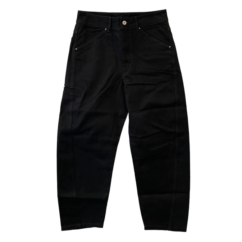 tapered trousers black by Selfnex