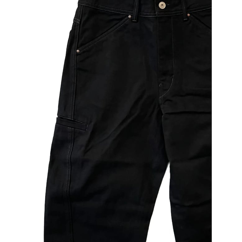 tapered trousers black by Selfnex