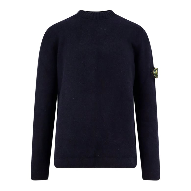 navy blue crew neck sweater by Selfnex