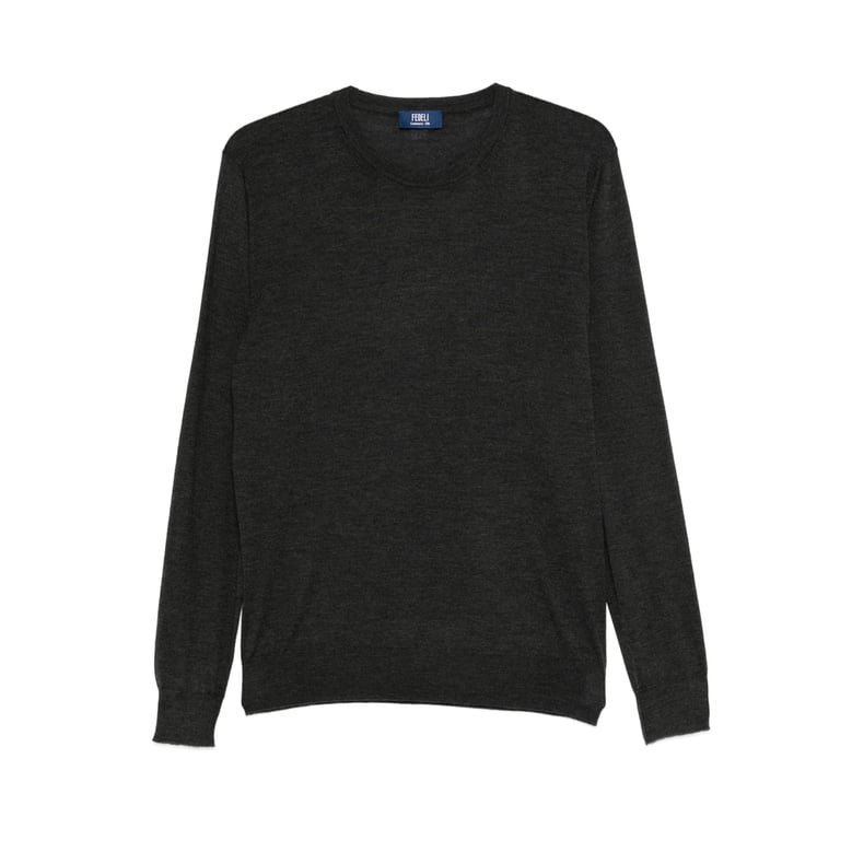 dark grey cashmere-silk sweater by Selfnex