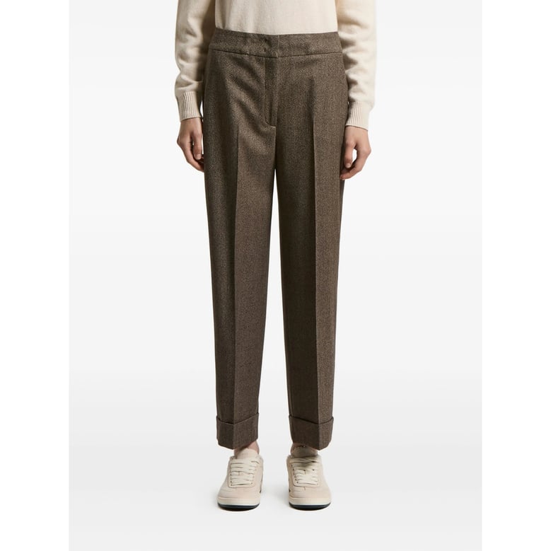 peserico brown tailored trousers by Selfnex