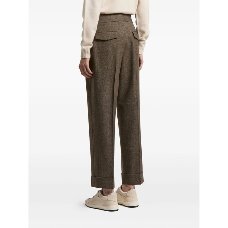 peserico brown tailored trousers by Selfnex