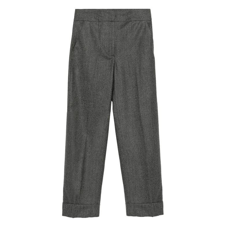 peserico grey wool blend trousers by Selfnex