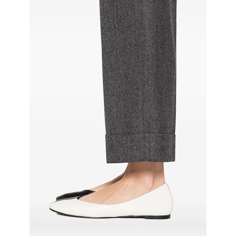 peserico grey wool blend trousers by Selfnex