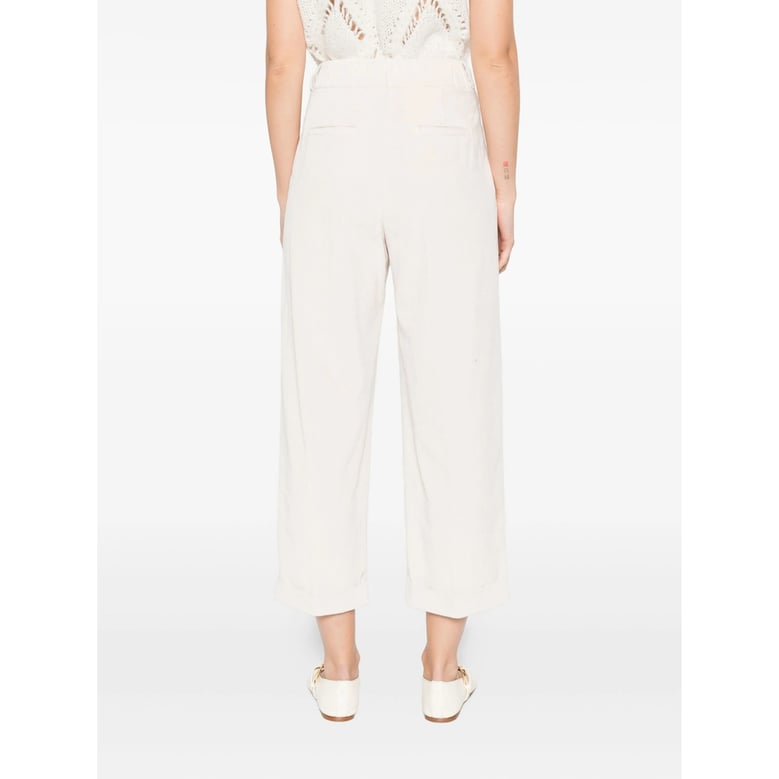 off-white corduroy pleated trousers by Selfnex