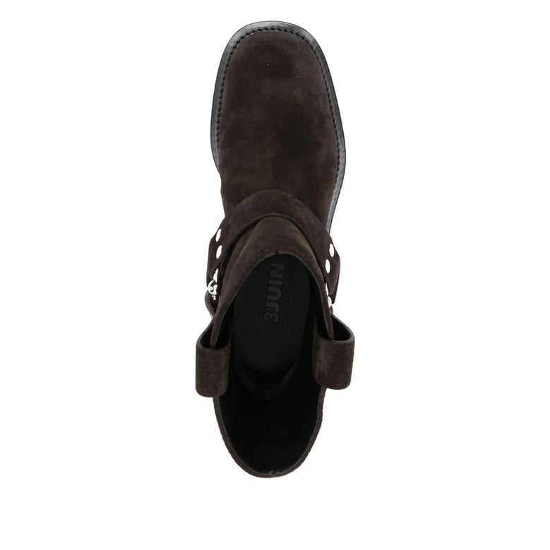 coffee brown ankle boots by Selfnex