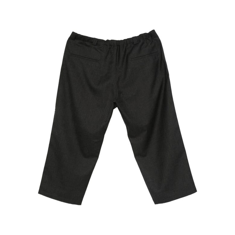 black straight trousers by Selfnex