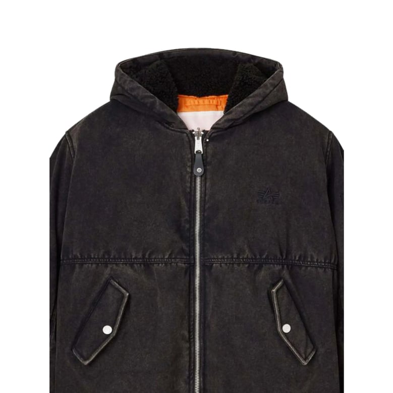 hooded jacket with zip front fastening by Selfnex