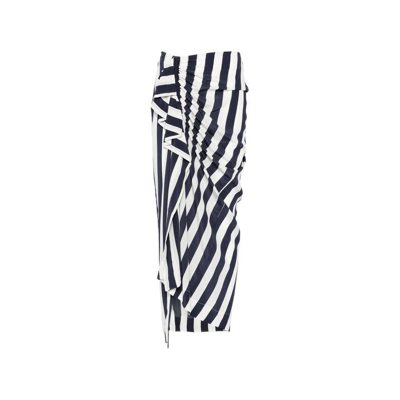 skirt with asymmetric hem by Selfnex