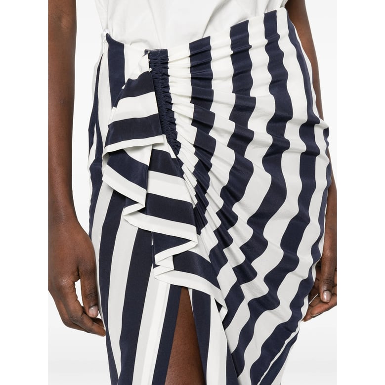 skirt with asymmetric hem by Selfnex