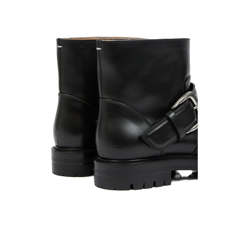 calf leather ankle boots by Selfnex