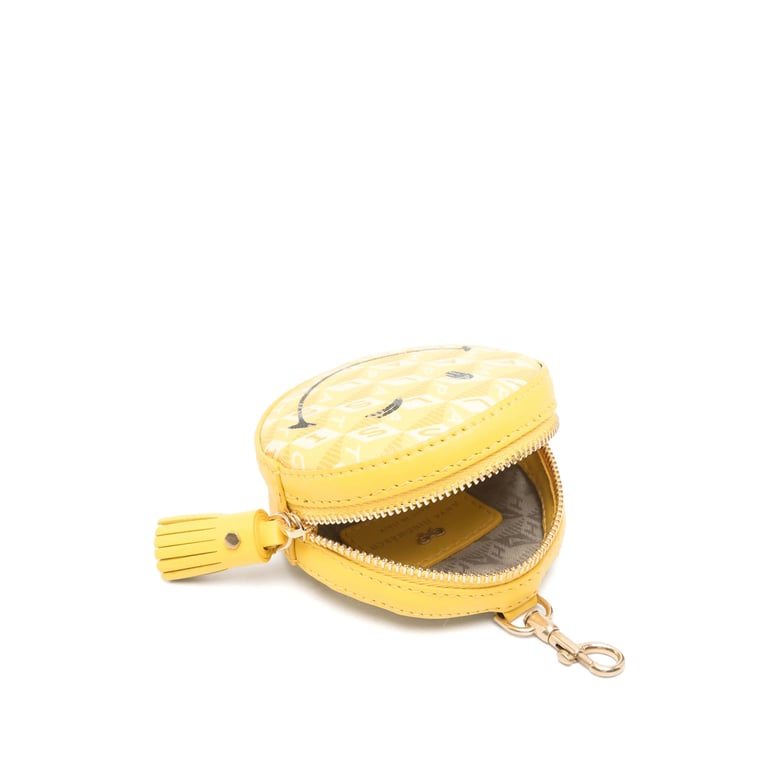 small leather goods with smiley motif by Selfnex
