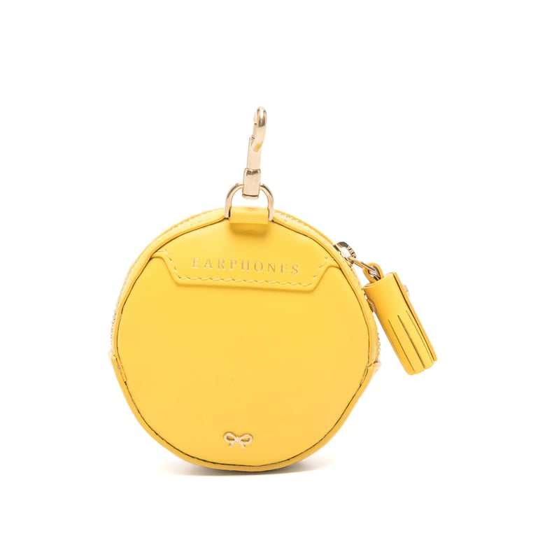 small leather goods with smiley motif by Selfnex