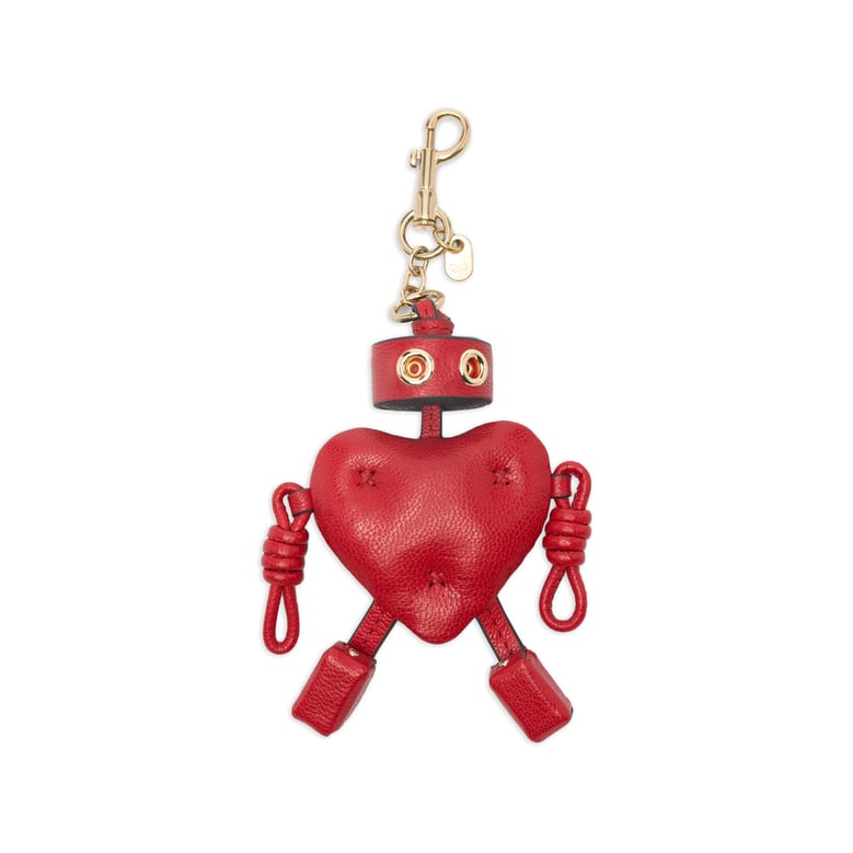 heart shape robot keyring by Selfnex