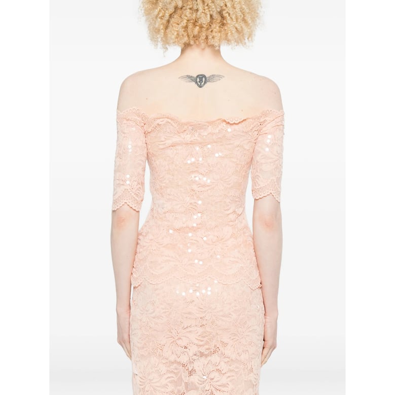 top in orange lace by Selfnex