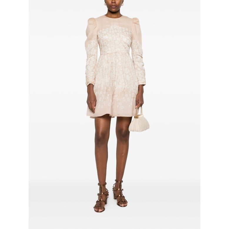 malina dress in beige by Selfnex