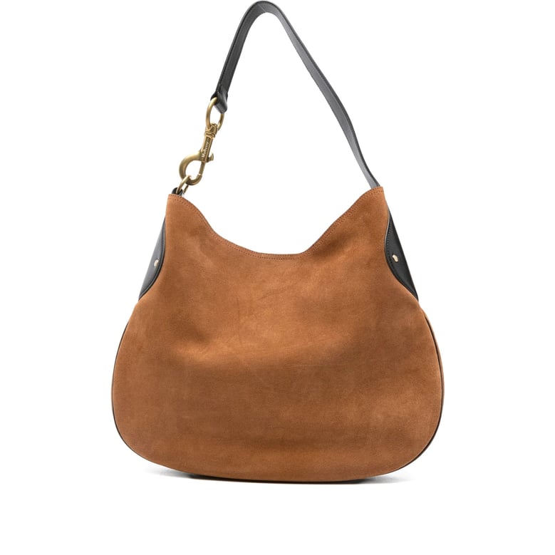 shoulder bag brown suede by Selfnex