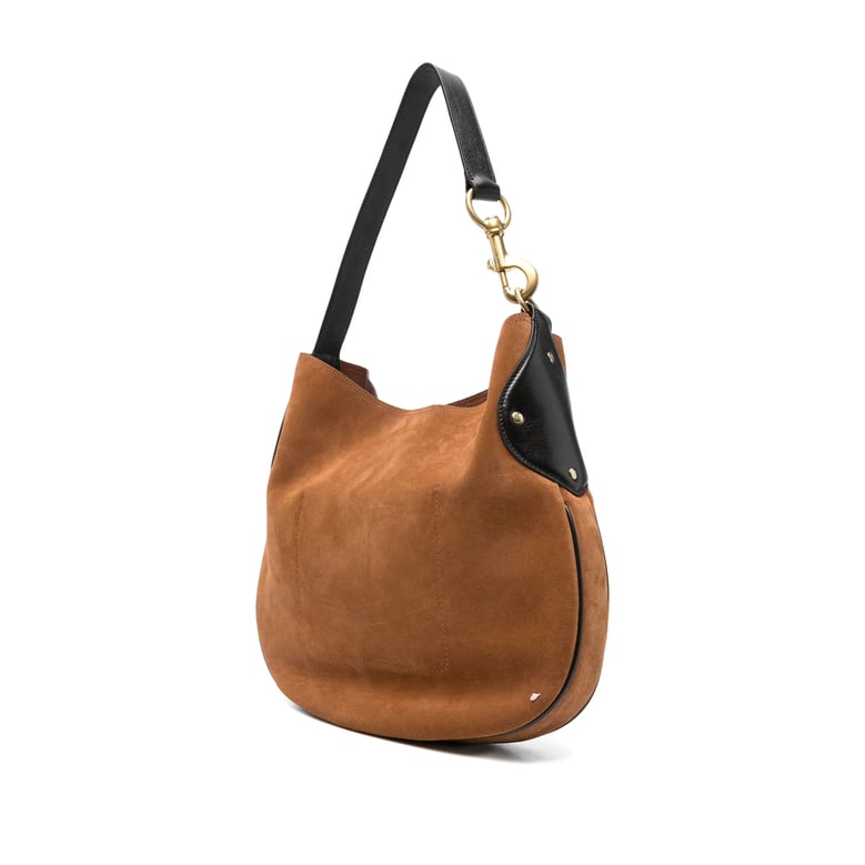 shoulder bag brown suede by Selfnex
