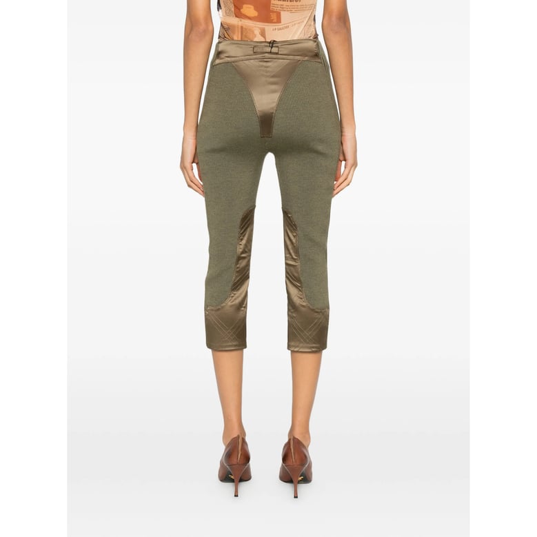 green panelled design trousers by Selfnex