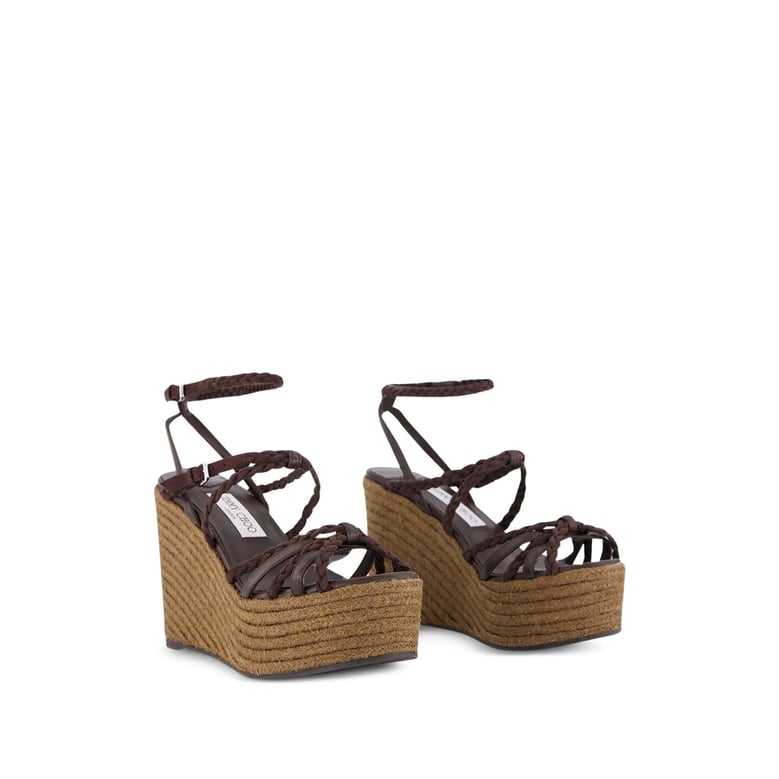 wedge sandals nyra brown by Selfnex