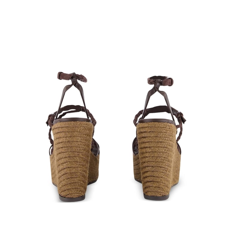 wedge sandals nyra brown by Selfnex