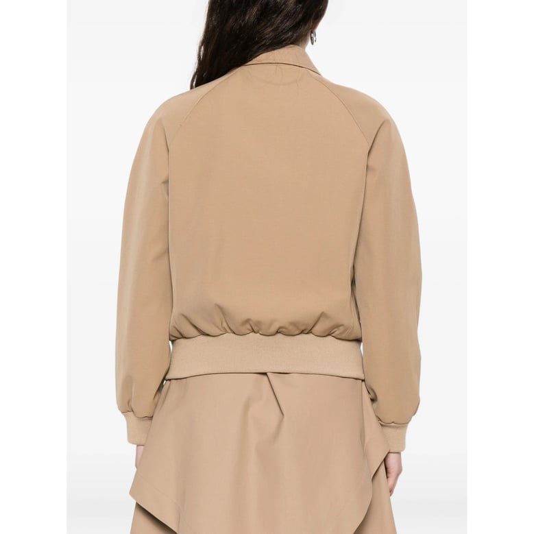 beige point collar outerwear by Selfnex