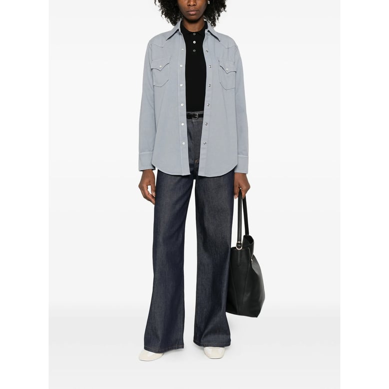 light grey western style shirt by Selfnex