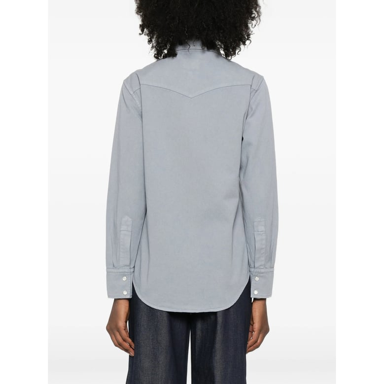 light grey western style shirt by Selfnex