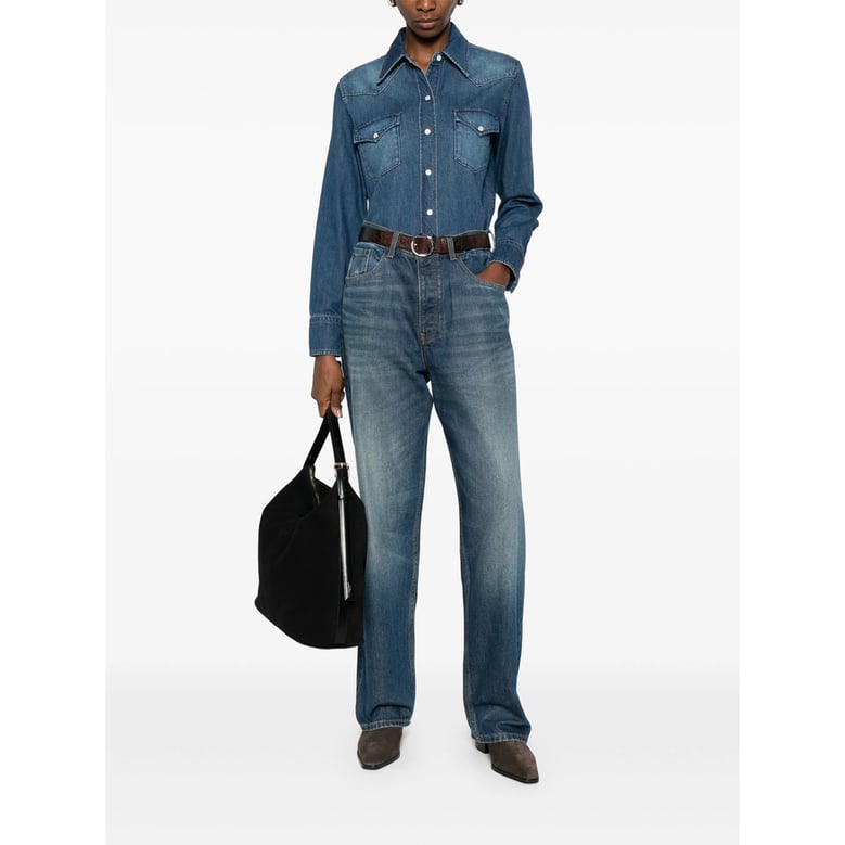 shirt with chest pockets and button fastening by Selfnex