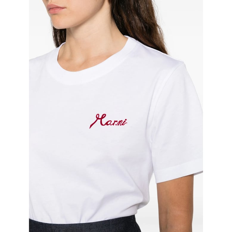 white logo t-shirt by Selfnex