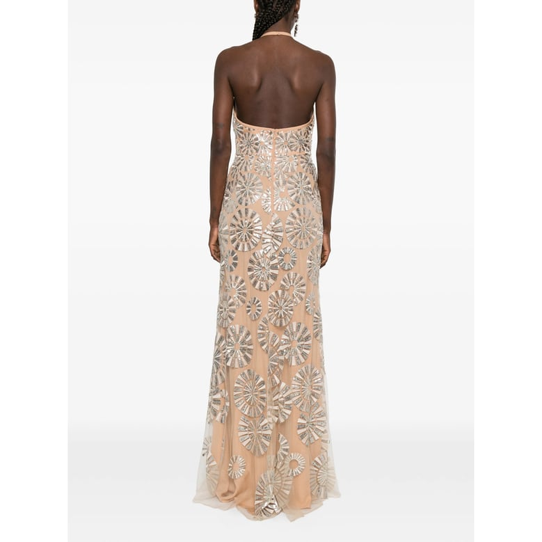 sleeveless dress with sequins by Selfnex