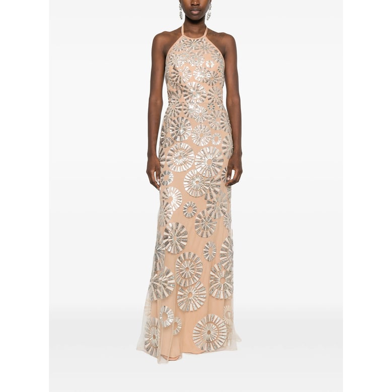 sleeveless dress with sequins by Selfnex