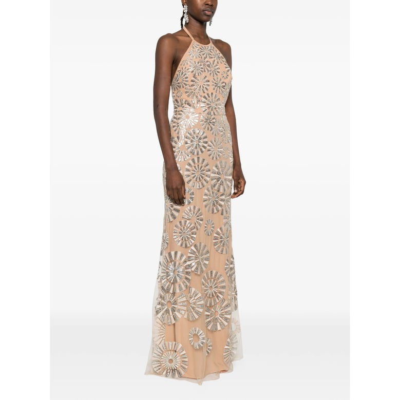 sleeveless dress with sequins by Selfnex