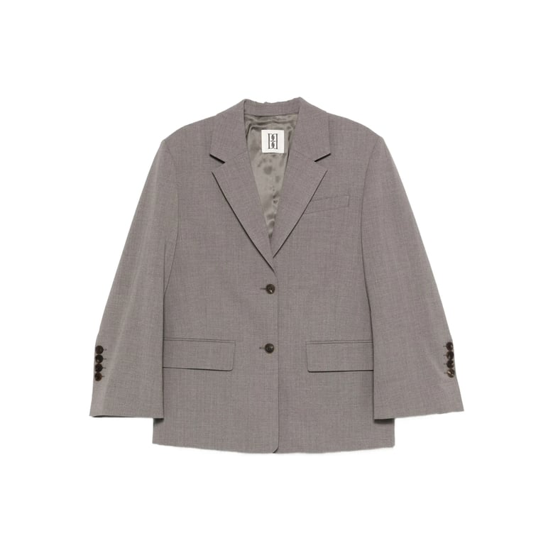 jacket with notched lapels and flap pockets by Selfnex