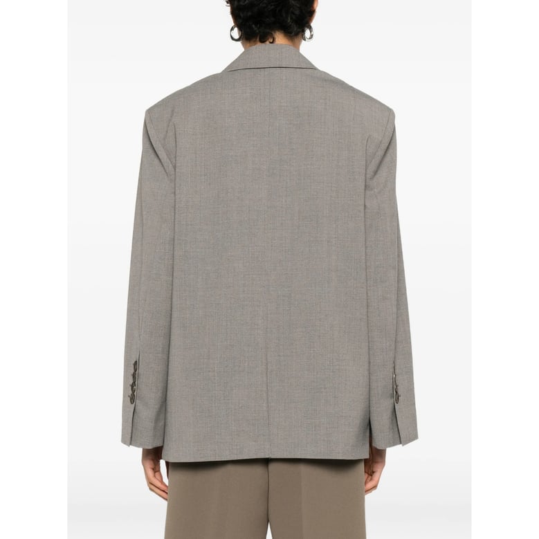 jacket with notched lapels and flap pockets by Selfnex