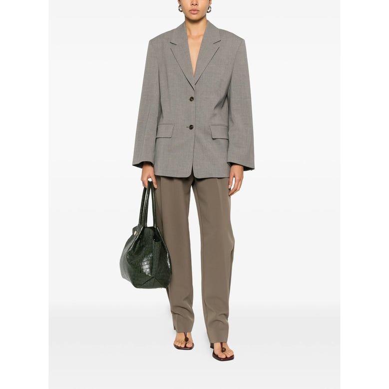 jacket with notched lapels and flap pockets by Selfnex