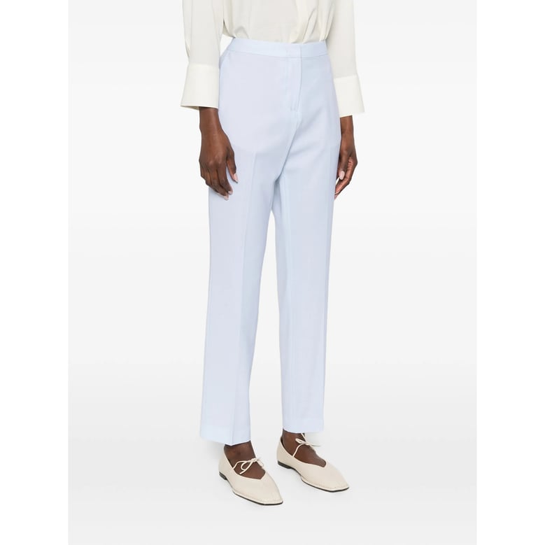 concealed fastening straight leg trousers by Selfnex