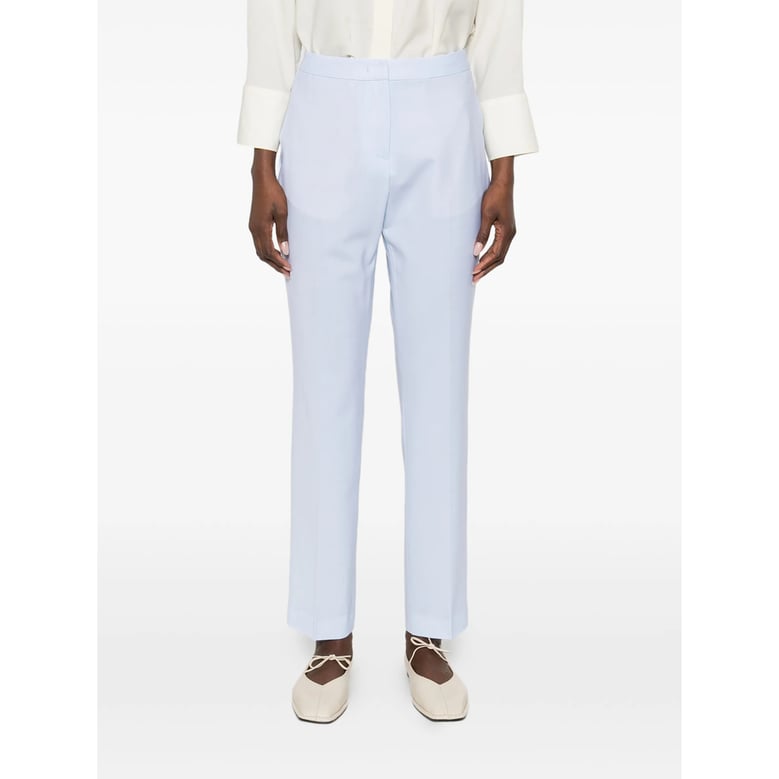 concealed fastening straight leg trousers by Selfnex