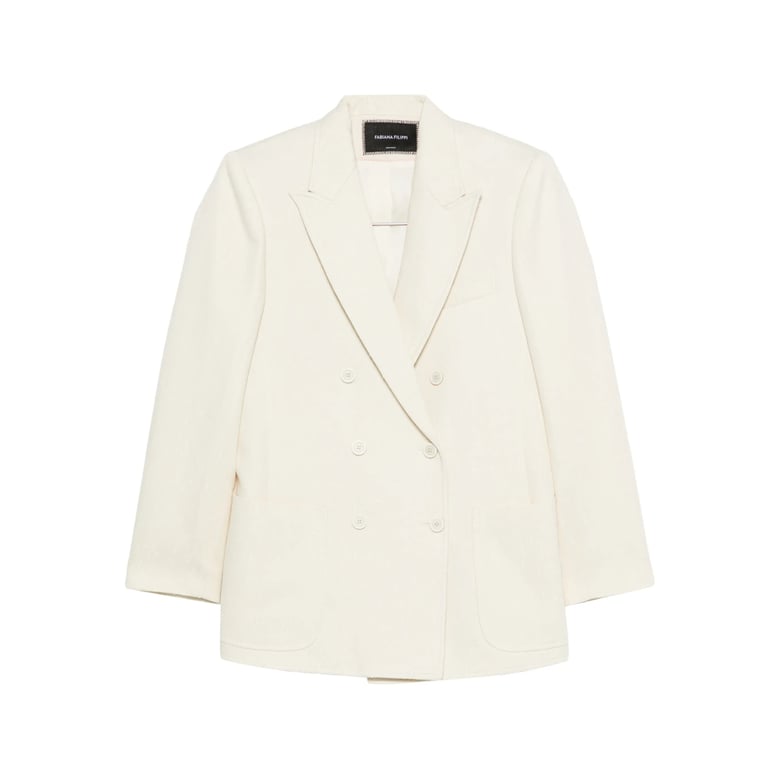 double-breasted jacket with peak lapels by Selfnex