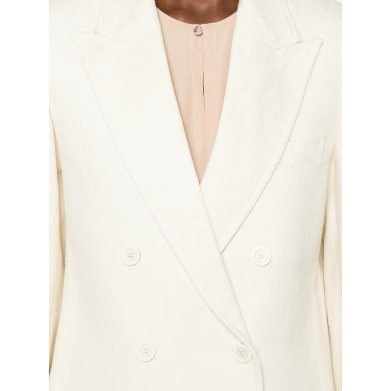 double-breasted jacket with peak lapels by Selfnex