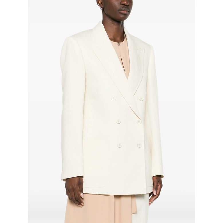 double-breasted jacket with peak lapels by Selfnex