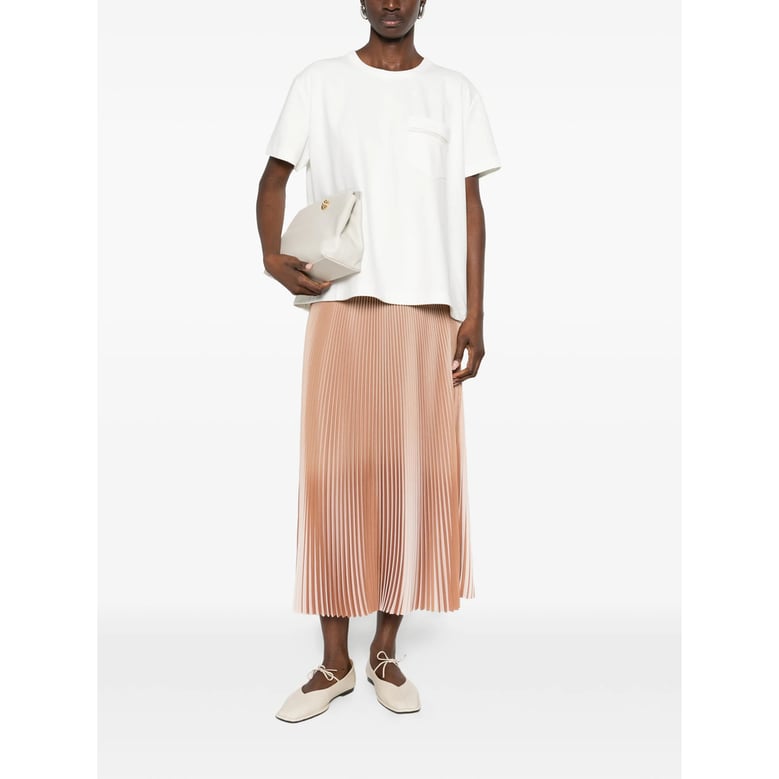 white dress with chest pocket by Selfnex