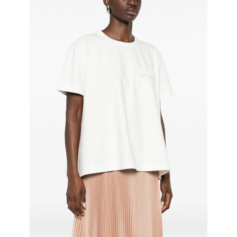 white dress with chest pocket by Selfnex