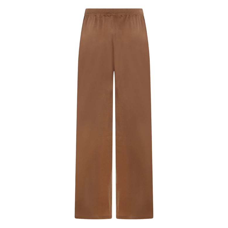 light brown wide leg trousers by Selfnex