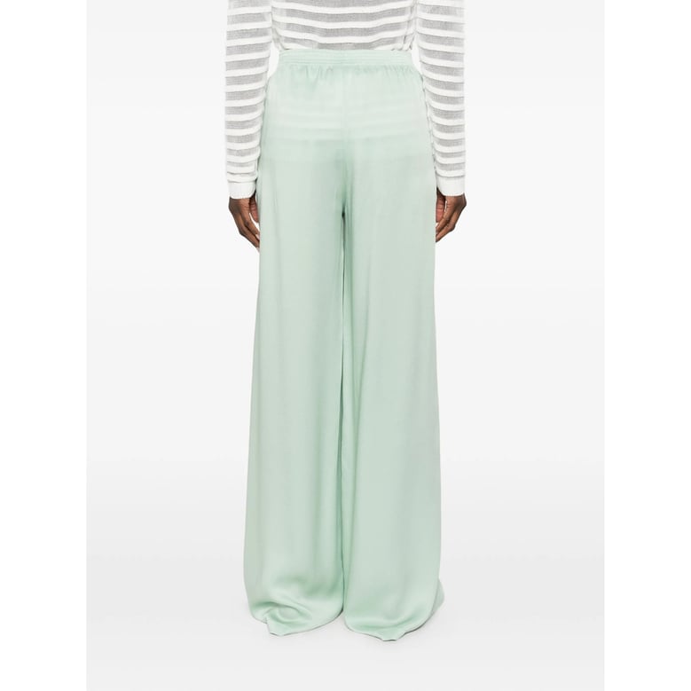 wide leg trousers with elasticated waistband by Selfnex