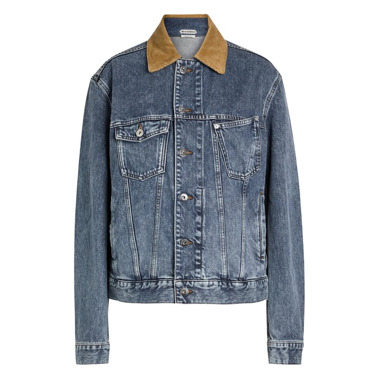 mid blue corduroy outerwear by Selfnex