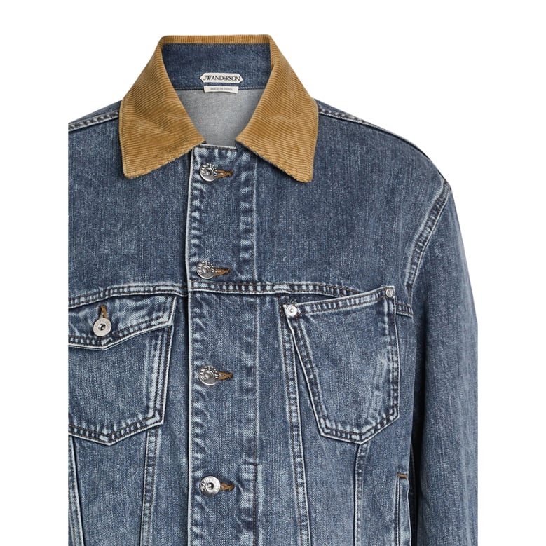 mid blue corduroy outerwear by Selfnex