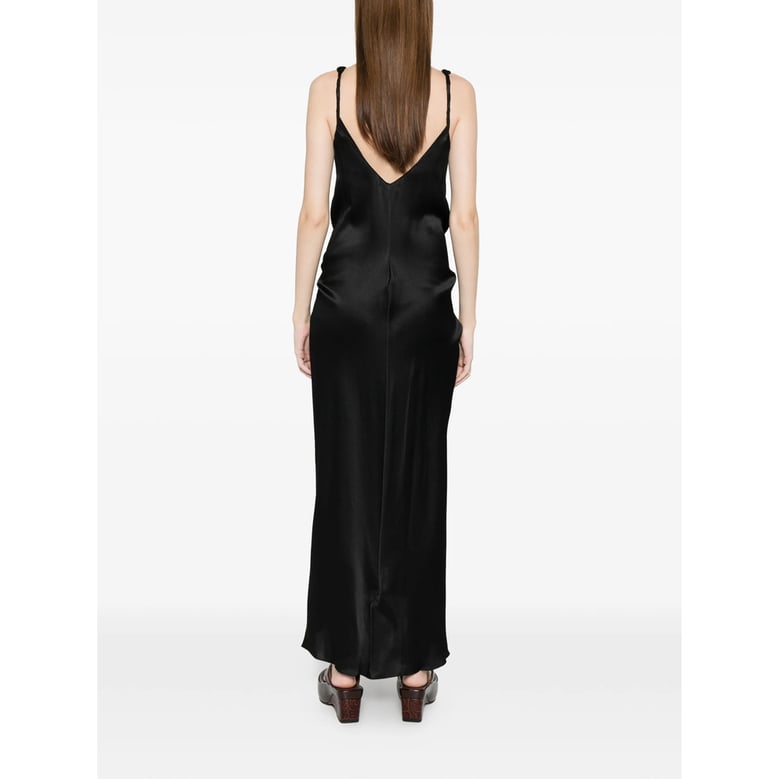dress with gathered-tie detail by Selfnex