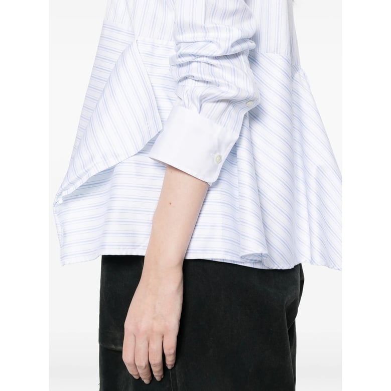 shirt with white/blue stripes by Selfnex